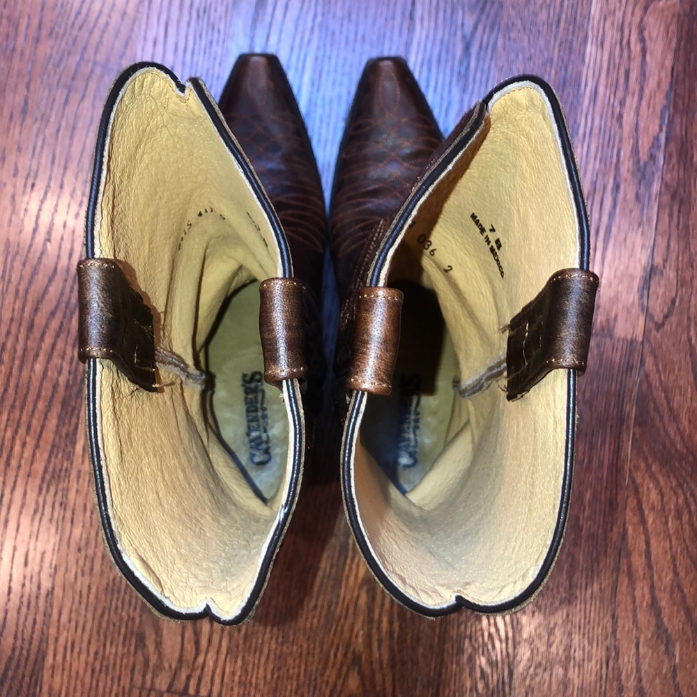 Cavenders Leather Cowboy Boots - Picture 5 of 8
